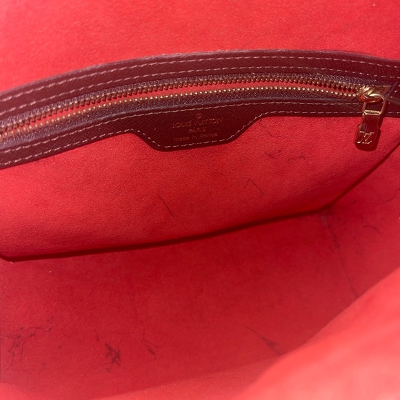 Authentic Louis Vuitton Damier Ebene Triana Shoulder Bag Tote Handbag - Picture 3 of 16